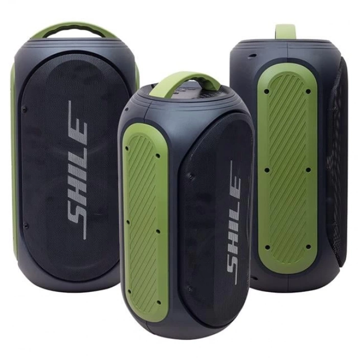 ÇOK SATAN Shile Sl-2019a El Mikrofonlu-kumandalı Usb/sd/bt Işıklı Taşınabilir Şarjlı Seyyar Anfi