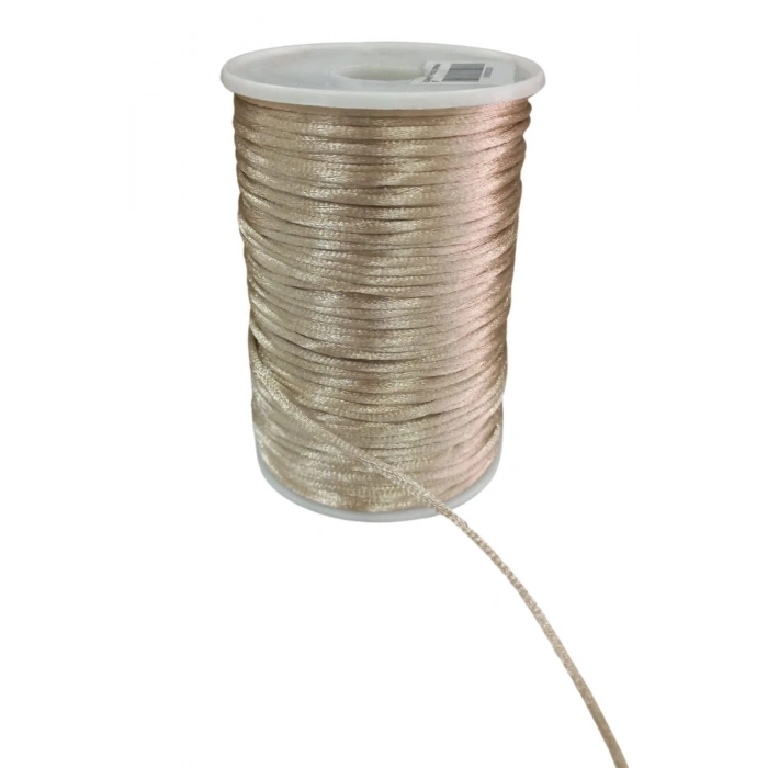 ÇOK SATAN Sıçan Kuyruğu ip Floş 0,5 mm Bej 5 Metre