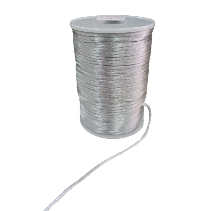 ÇOK SATAN Sıçan Kuyruğu ip Floş 0,5 mm Gümüş 5 Metre