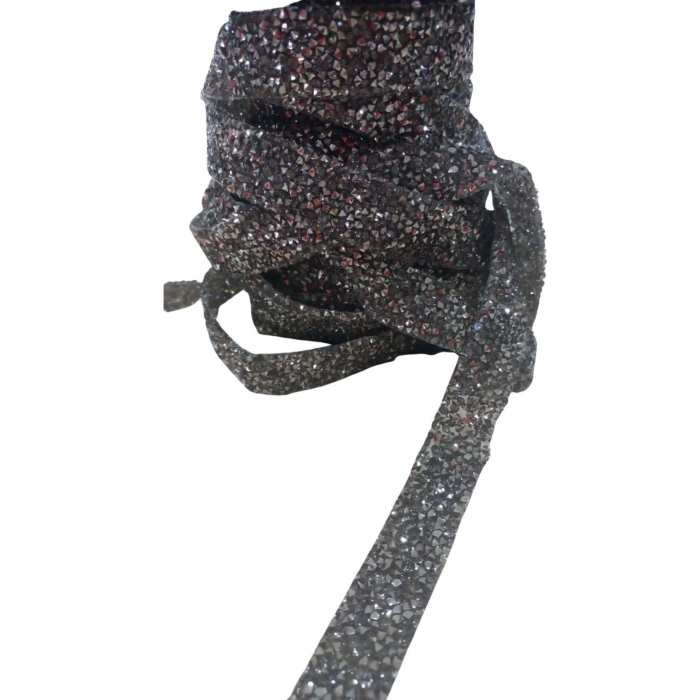 ÇOK SATAN Silikonlu Yapıştırma Taş 1 cm Siyah 1 Metre