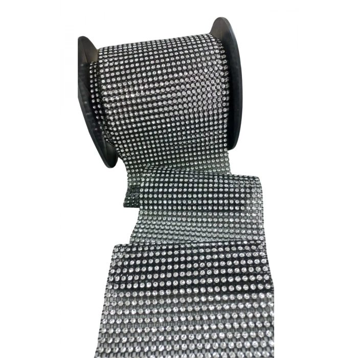 ÇOK SATAN Sıralı Taş Şerit 24lü Siyah 10 Metre