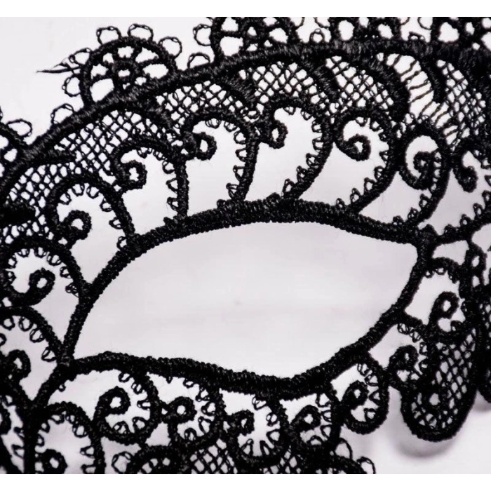 ÇOK SATAN Siyah Renk Dantel Kesim Dantel İşlemeli Balo Parti Maskesi 10 No