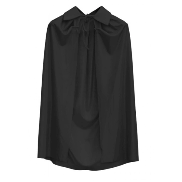 ÇOK SATAN Siyah Renk Yakalı Çocuk Pelerin 90 cm