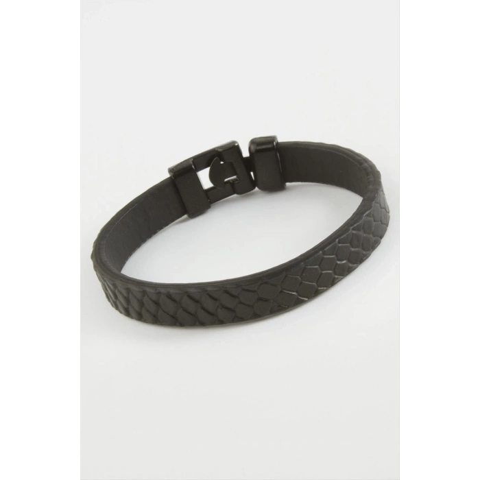 ÇOK SATAN Siyah Renkli Kaliteli Suni Deri Bileklik