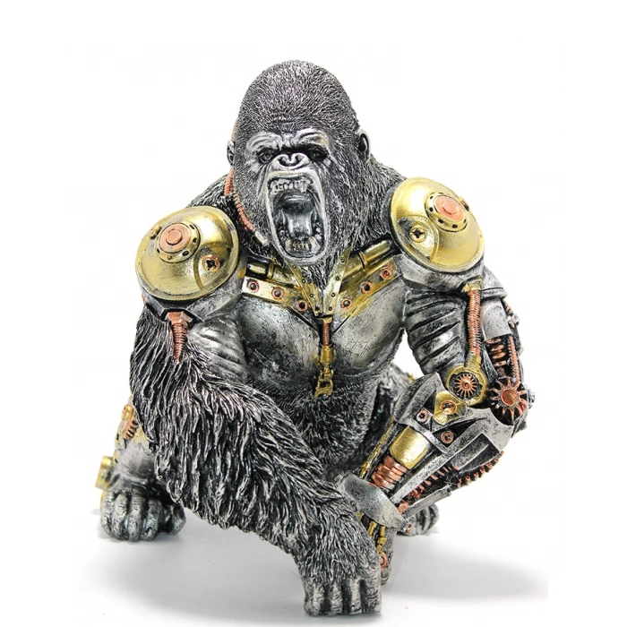 ÇOK SATAN Steampunk Polyester King Kong Figürü