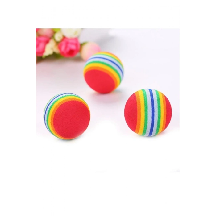 ÇOK SATAN Sünger Kedi Köpek Çiğneme Ve Oyun Topu 4 Adet