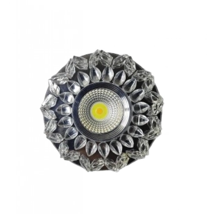 ÇOK SATAN SUNLED 8140 Cam Spot Kasası 5W Beyaz Işık Led Çerçeveli Günışığı - Priz ve Anahtar İçin Uyumlu Çerçeve