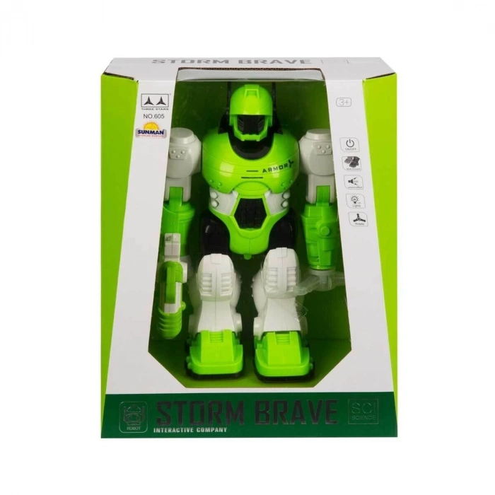 ÇOK SATAN Sunman Storm Brave Sesli ve Işıklı Robot 25 cm