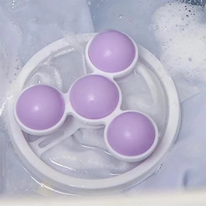 ÇOK SATAN Sunup Sn-26621 Çok Fonksiyonlu Çamaşır Makinesi İçin Yıkanabilir Mor Toz Tüy Toplayıcı