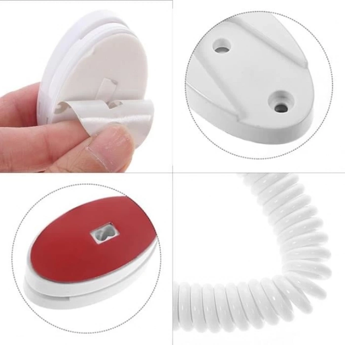 ÇOK SATAN Sunup Yapışkanlı Spiral Kordonu Kumanda Telefon Tutucu (oteller İçin)