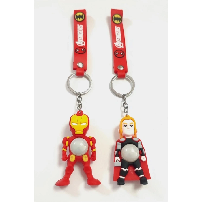 ÇOK SATAN Süper Kahraman Işıklı Silikon Anahtarlık
