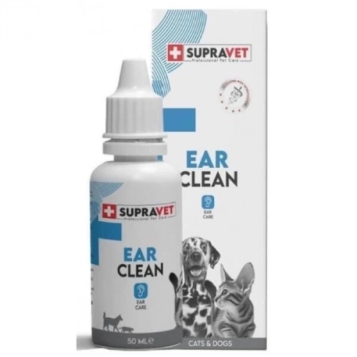 ÇOK SATAN Supravet Ear Clean Kedi ve Köpek Kulak Temizleme Solüsyonu 50 Ml