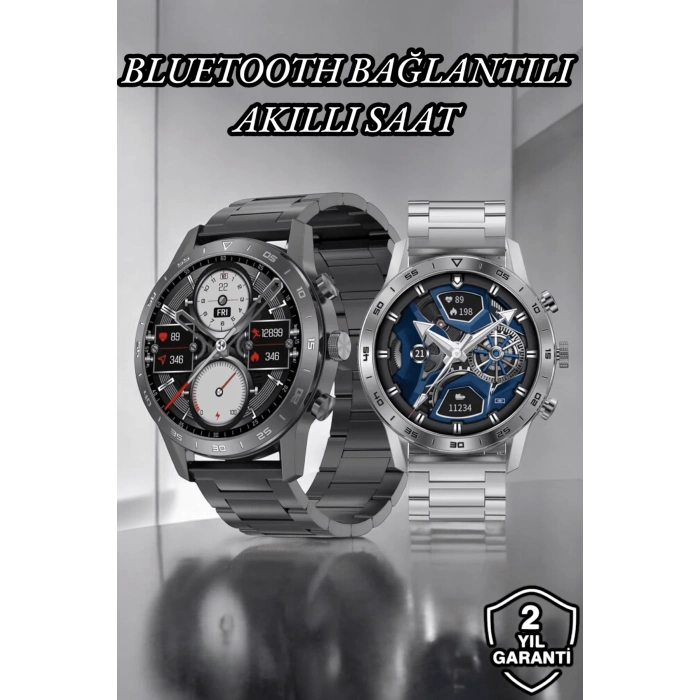 ÇOK SATAN Suya Dayanıklı Dokunmatik Akıllı Saat Bluetooth 5.0, Sesli Asistan ve Sağlık Takibi