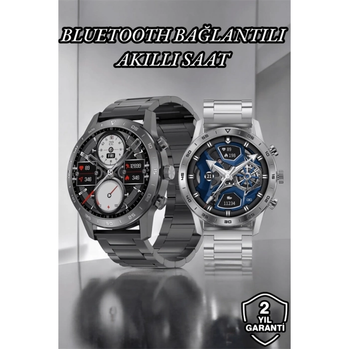 ÇOK SATAN Suya Dayanıklı Dokunmatik Akıllı Saat Bluetooth 5.0, Sesli Asistan ve Sağlık Takibi