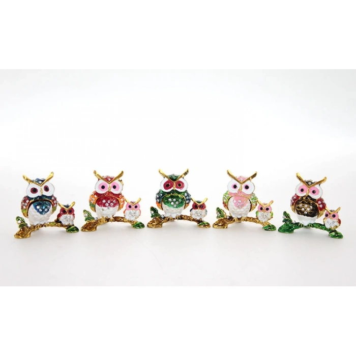 ÇOK SATAN Swarovski 2li Baykuş Model 2