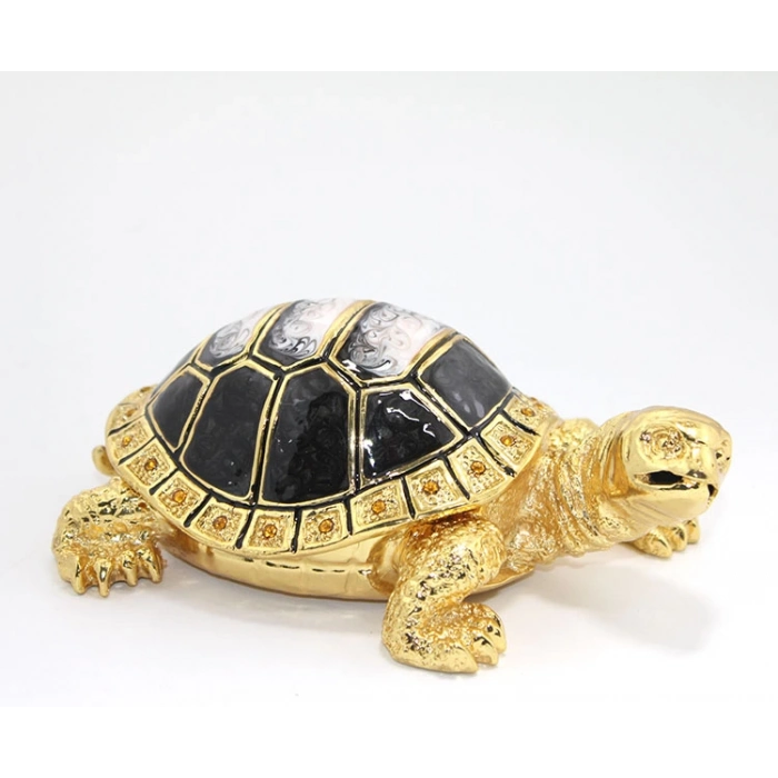 ÇOK SATAN Swarovski Taşlı Kaplumbağa Figürü Model 2