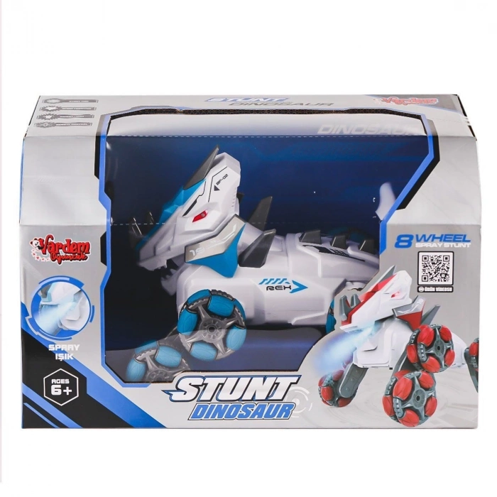 ÇOK SATAN SYR-666-821 Kumandalı Şarjlı Buharlı 8 Teker Dinazor Araba -Vardem Oyuncak