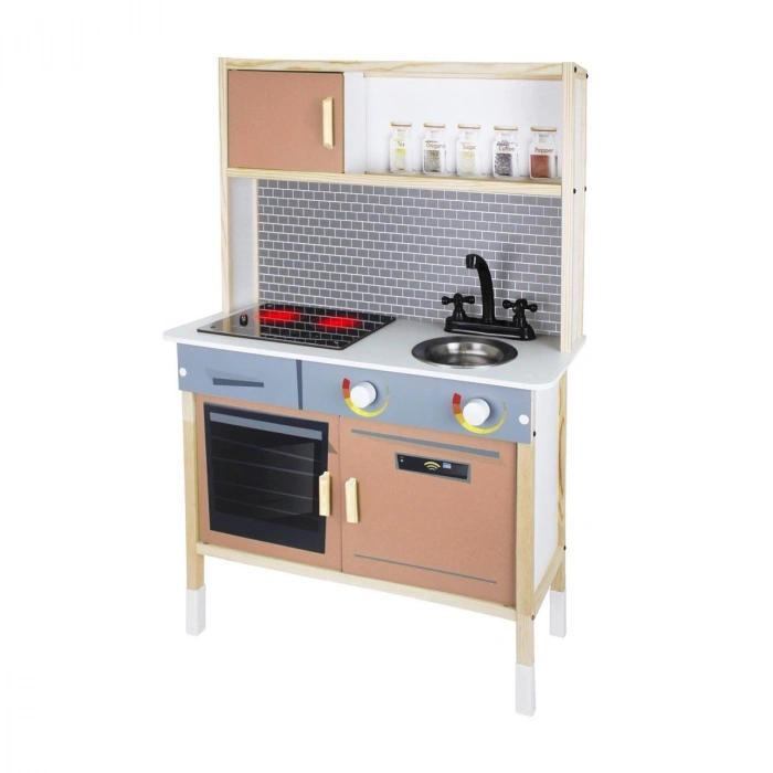 ÇOK SATAN T1024 Ahşap Oyun Mutfağı -Okutan Hobi