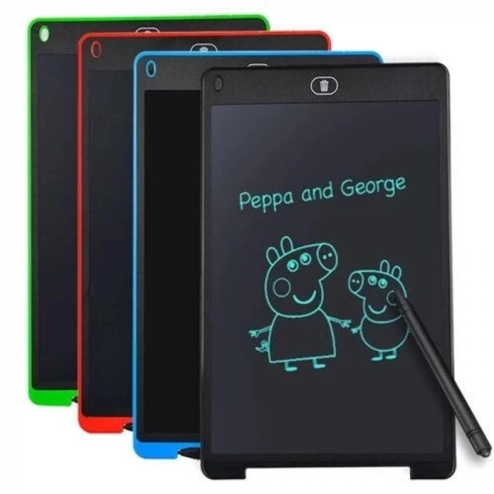ÇOK SATAN T12 Siyah Writing Tablet Lcd 12 Inç Dijital Kalemli Çizim Yazı Tahtası