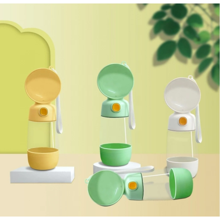 ÇOK SATAN Taşınabilir Evcil Hayvan Mama Hazneli Su Matarası