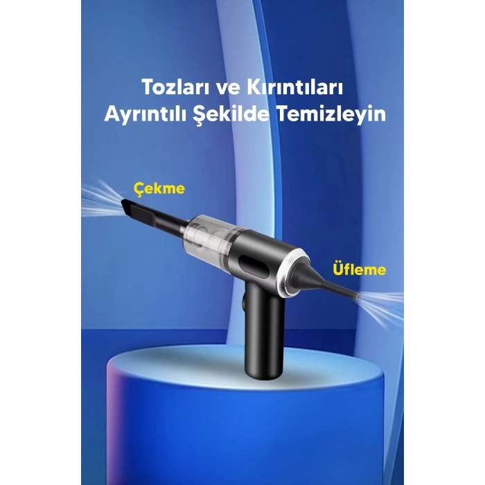 ÇOK SATAN Taşınabilir Kablosuz Elektrikli El Süpürgesi- Ev, Ofis, Araba ,Klavye Temizliği İçin İdeal