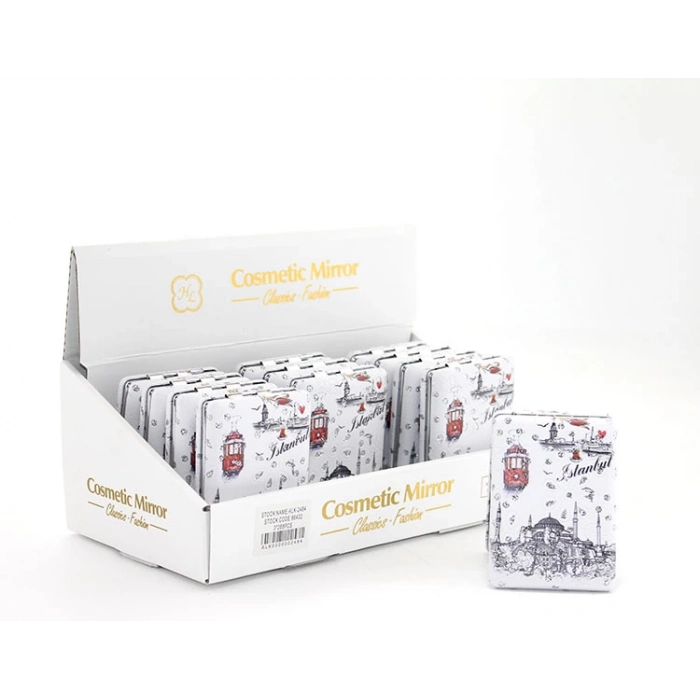 ÇOK SATAN Taşlı İstanbul Tasarımı El Aynası Kalın Model 10