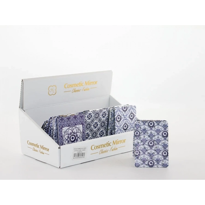 ÇOK SATAN Taşlı Nazar Boncuklu Dikdörtgen El Aynası İnce