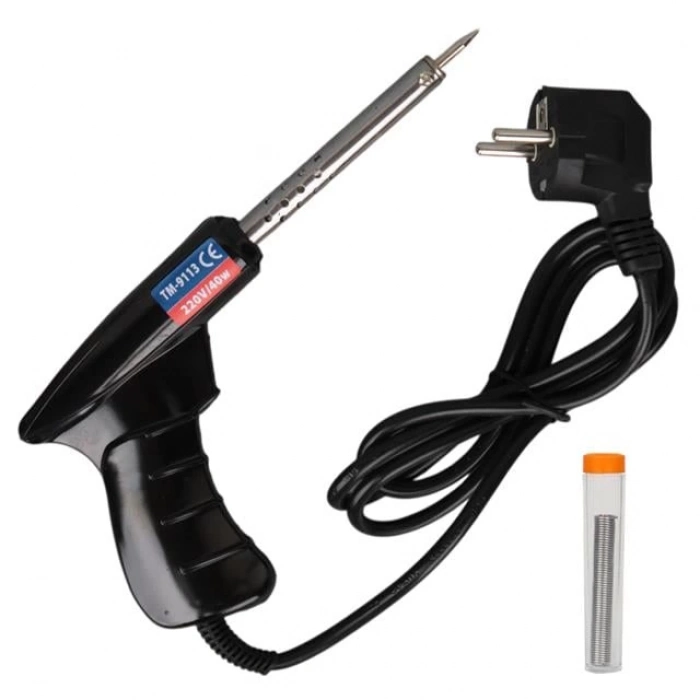 ÇOK SATAN Technomax Tm-9113 40 Watt Tabanca Havya Lehim Telli Lehim Makinesi Ac220v 120cm Kablolu
