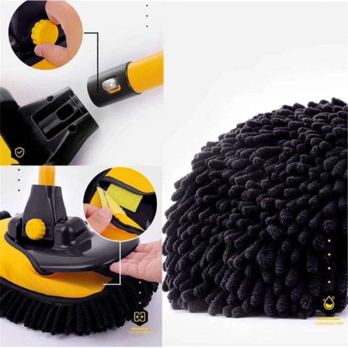 ÇOK SATAN Teleskopik Saplı Kuru Islak Oto Yıkama Fırçası