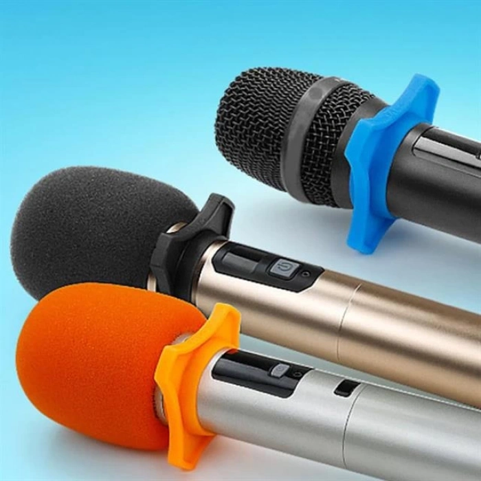 ÇOK SATAN Tenon Ze-7130 5li Standart 5 Renk El Mikrofon Süngeri (sarı-turuncu-kırmızı-mavi-siyah)