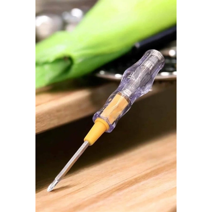 ÇOK SATAN Test Cihazı Kontrol Kalemi Çift Başlıklı Şeffaf Elektrik Testi