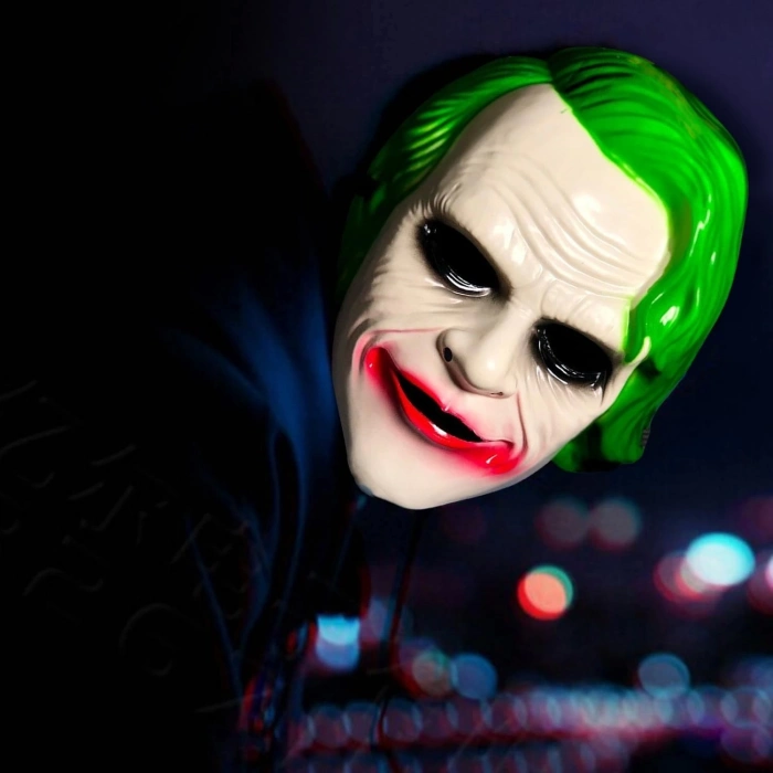 ÇOK SATAN The Dark Knight Joker Maskesi Yeşil