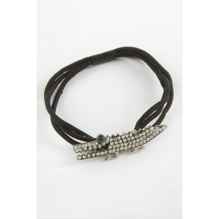 ÇOK SATAN Timsah Taşlı Lastikli Toka