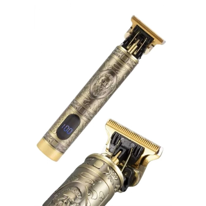 ÇOK SATAN Tıraş Makinesi Saç Sakal Ense Çizim Profesyonel LCD Ekran Paslanmaz Çelik