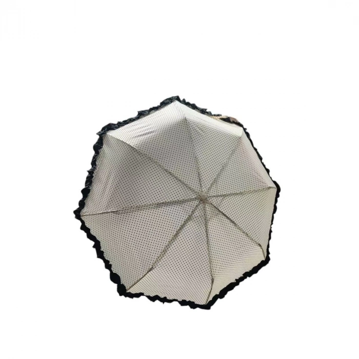 ÇOK SATAN TK-3665 Katlanır Otomatik Şemsiye 8 Telli Desenli Fırfırlı