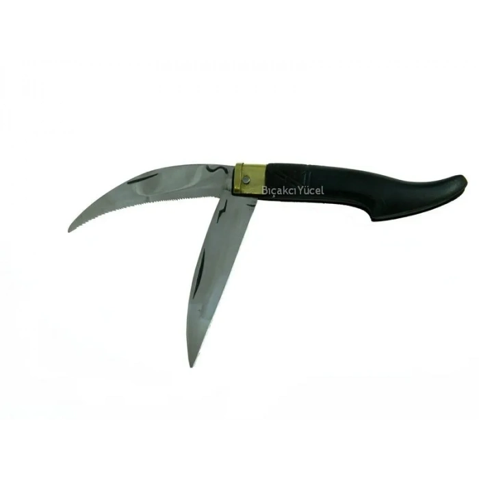 ÇOK SATAN Tosya Küçük Çiftli Testereli Bıçkı Çakı 14 cm - Plastik Saplı, Manuel