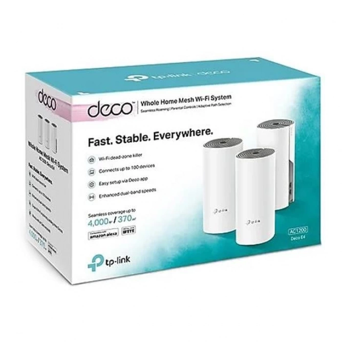 ÇOK SATAN Tp-link Ac1200 Deco E4 1200mbps Mesh Wıfı Sistemi (üçlü)