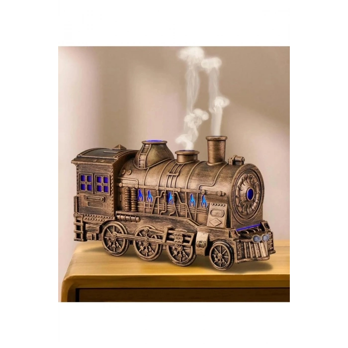 ÇOK SATAN Tren Şeklinde Buharlı Oda Hava Nemlendirici Işık Buhar Makinesi Kumandalı