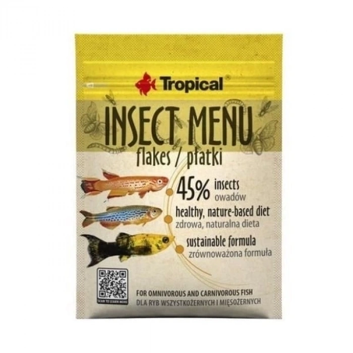 ÇOK SATAN Tropical Insect Menu Larva Proteinli Pul Balık Yemi 12 Gr
