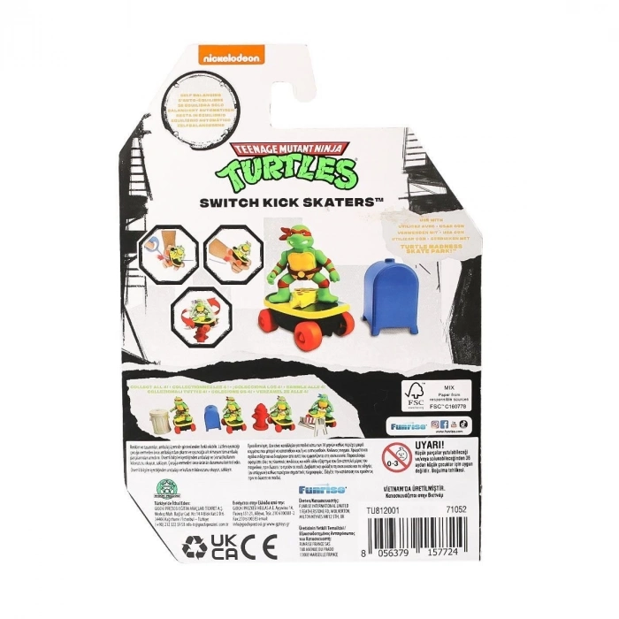 ÇOK SATAN TU812001 TMNT Ninja Kaplumbağalar Kaykay Figürü - 71052 -1 adet fiyatıdır