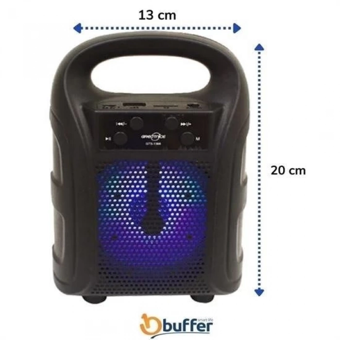 ÇOK SATAN Tutmalı Mini Hoparlör Işıklı Taşınabilir Bluetooth Wireless Radyolu Sd Kart ve USB Girişli Hoparlör