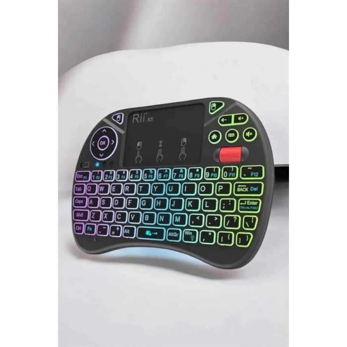 ÇOK SATAN TV Uyumlu Mini Klavye Q Klavye Işıklı Tüm Cihazlara Uyumlu