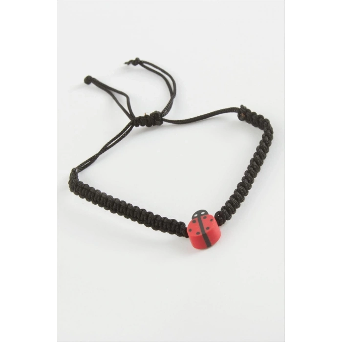 ÇOK SATAN Uğur Böceği Makrome Örgülü Bileklik