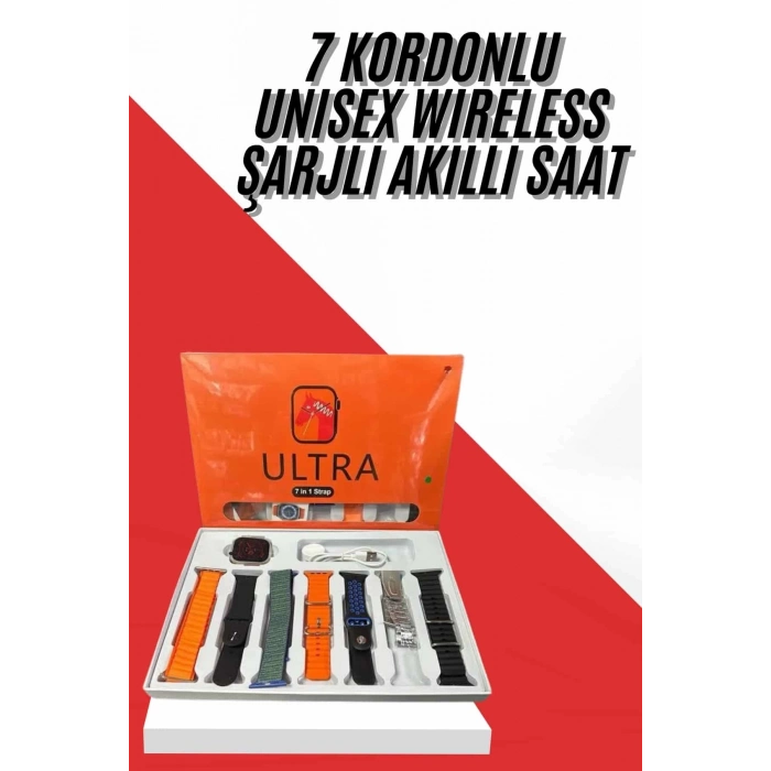 ÇOK SATAN Unısex 7 Kordonlu Çok Fonksiyonlu Nabız Ölçer Uyku ve Sağlık Takibi