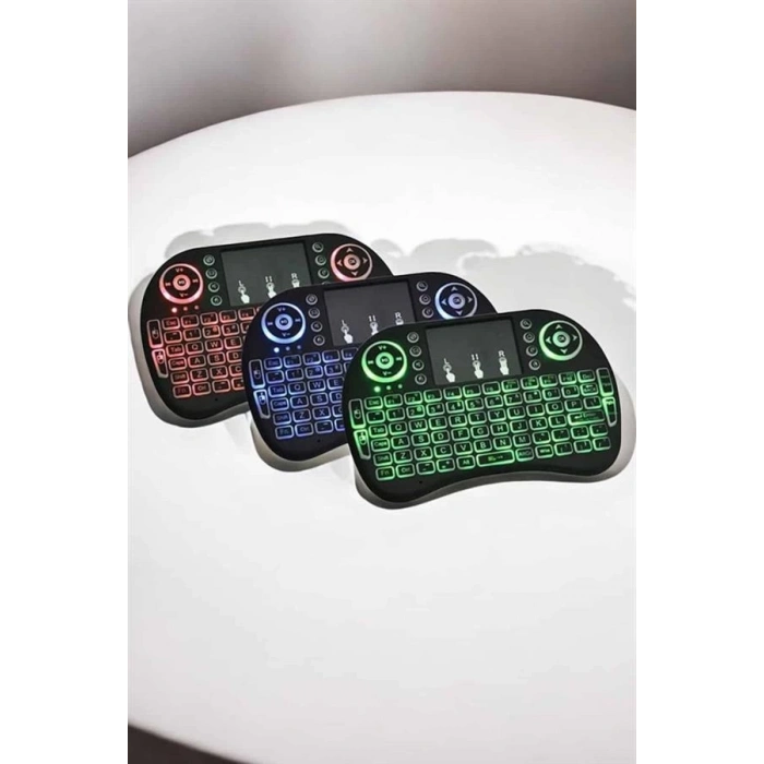 ÇOK SATAN USB Bağlantılı Mini Q Klavye Işıklı Tüm Cihazlara Uyumlu