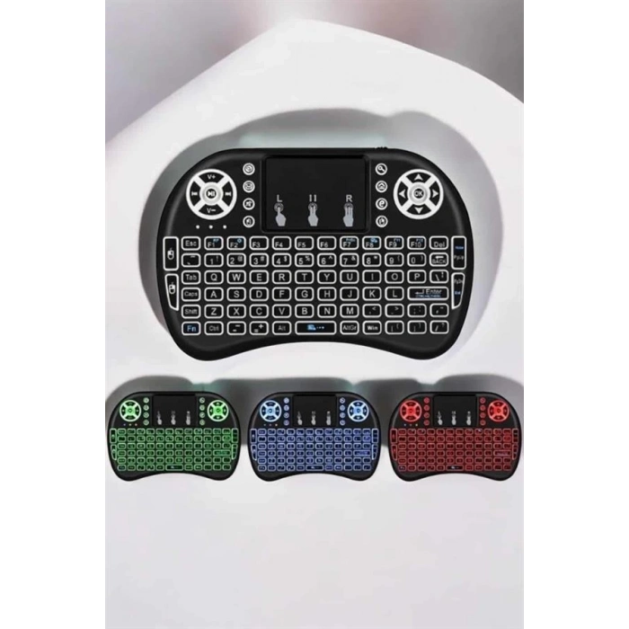 ÇOK SATAN USB Bağlantılı Mini Q Klavye Işıklı Tüm Cihazlara Uyumlu