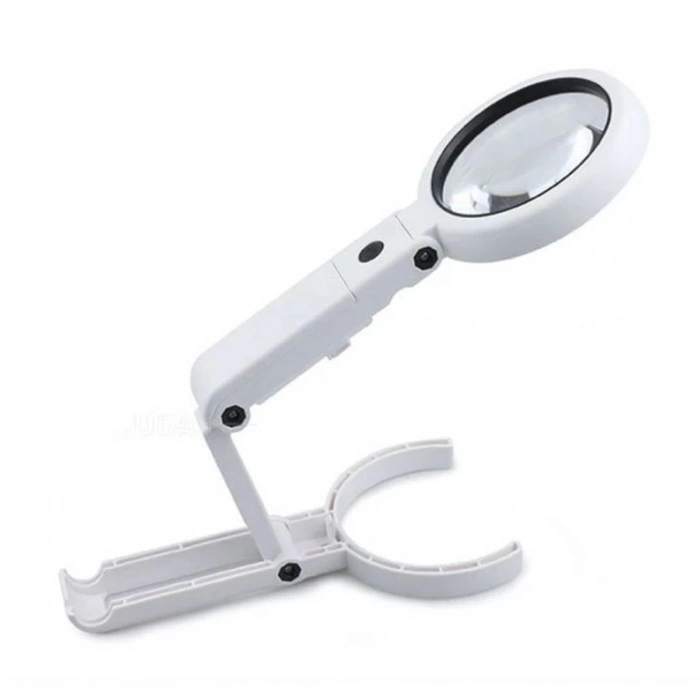 ÇOK SATAN Usb Şarj Edilebilir Katlanabilir 3.510x Büyüteç 8 Ledli Masa Ve Eliçin  Taşınabilir Büyüteç Fs90rc