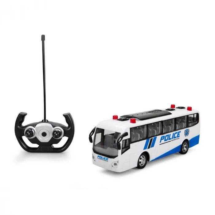 ÇOK SATAN Uzaktan Kumandalı Işıklı Polis Otobüsü 30 cm