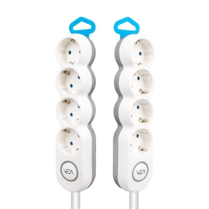 ÇOK SATAN Vea Ve-2s4s 4lü 1.5 Metre Kablolu Anahtarlı Grup Priz