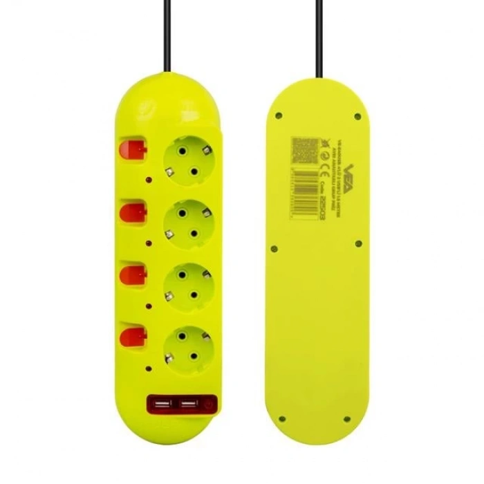 ÇOK SATAN Vea Ve-e40usb 4lü 2 Usbli 1.5 Metre Ayrı Anahtarlı Grup Priz